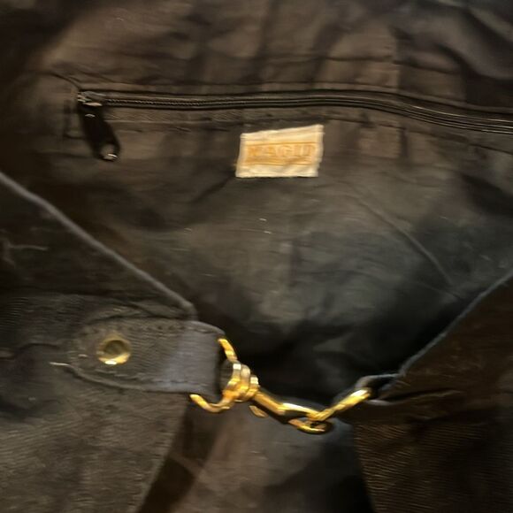 Magid Handmade Beaded Embellished Coastal Fish Tropical Black Tote Shoulder Bag - Picture 4 of 12